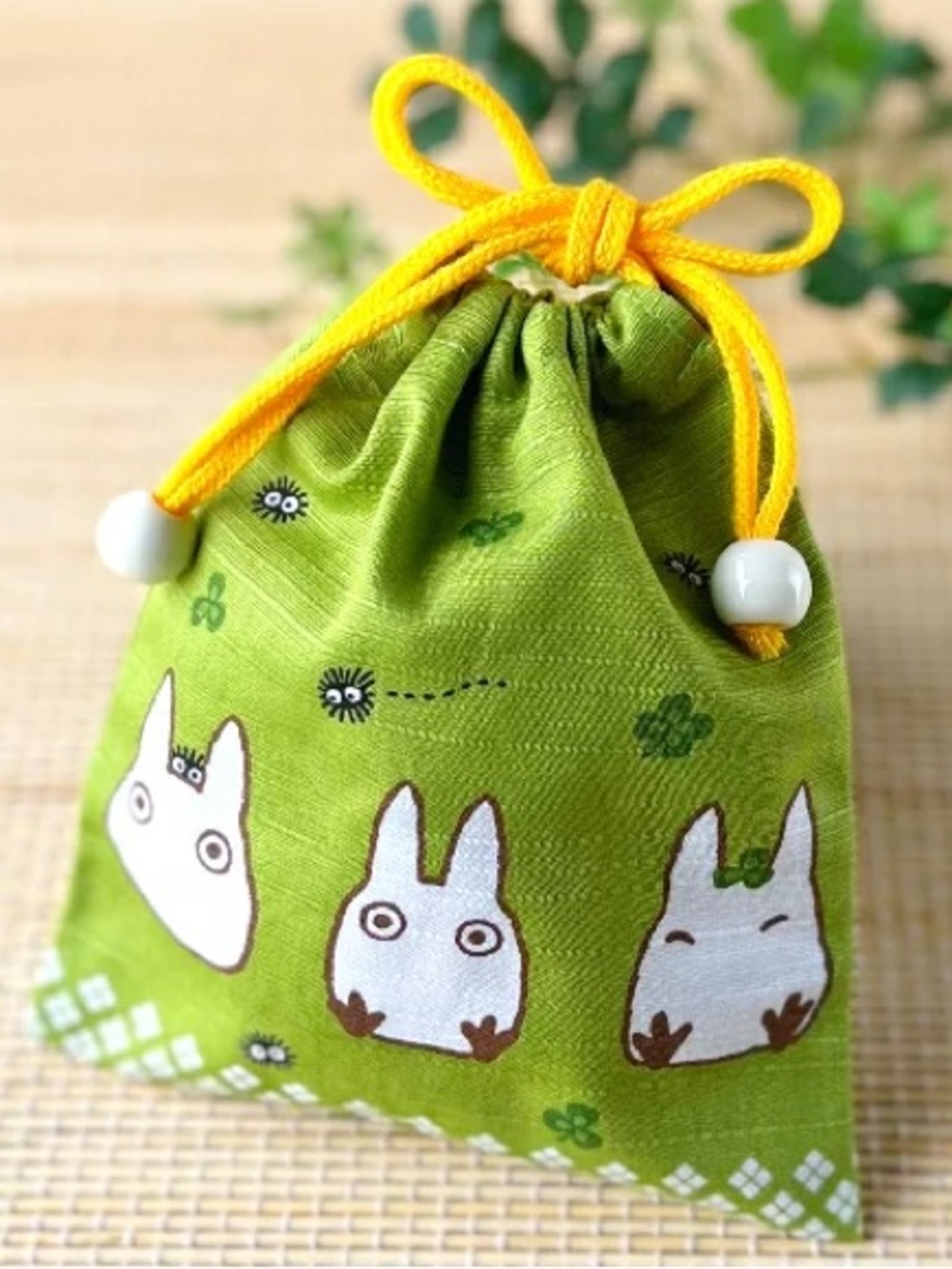 Studio Ghibli Totoro Japan Exclusive Drawstring Pouch NWT bag